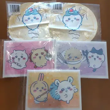 치이카와 새상품 손수건, 버튼 달린 파일 세트