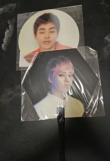 EXO 시우민 부채 세트