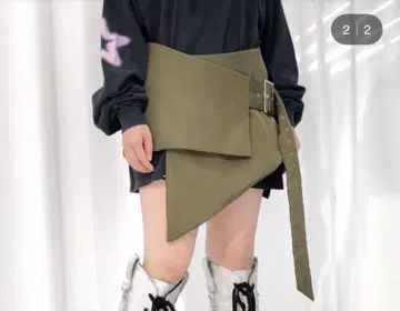 파메오 포즈 PAMEO POSE Futon Wrap Miniskirt