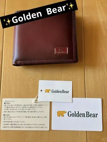 Golden Bear 다크 브라운 접이식 지갑