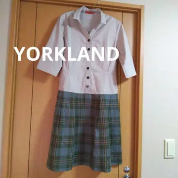 YORKLAND 무릎 기장 원피스 7부 소매 9AR 일본제