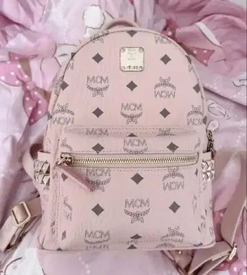 MCM 백팩 파우더 핑크 S 사이즈