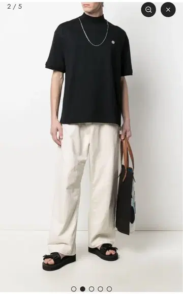 AMBUSH 체인 모크넥 T셔츠
