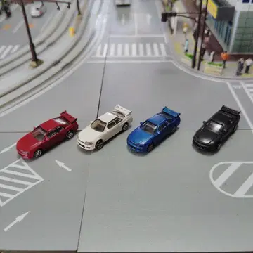 카 컬렉션 스포츠카 4대 세트 1/150