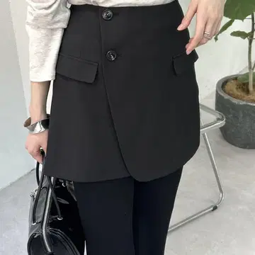mystic 랩 미니 스커트 블랙