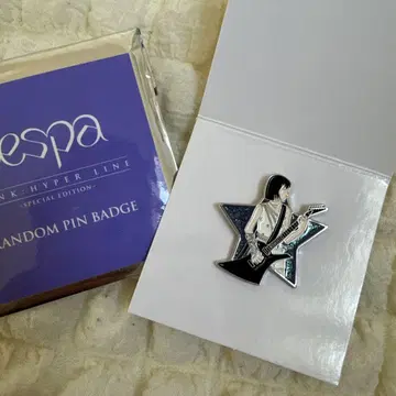 aespa 윈터 랜덤 핀 배지