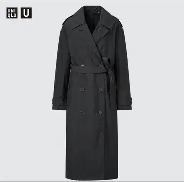 UNIQLO U 블랙 트렌치코트