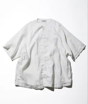 CAHLUMN 린넨 베이스볼 셔츠