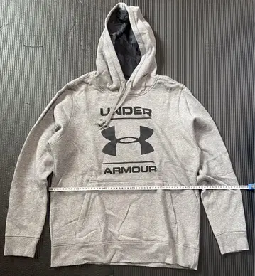 언더아머 그레이 후드 부착 후드티