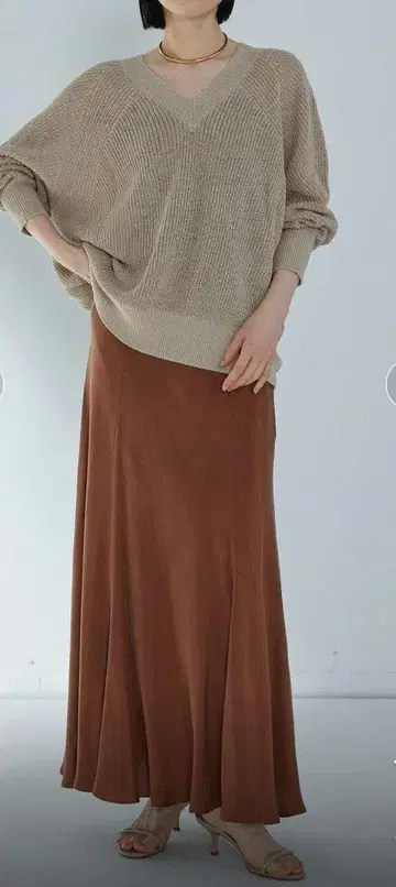[ 리뉴얼 ] 큐프라 피브릴 머메이드 스커트