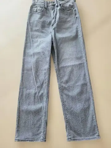Health DENIM 그레이 스트레이트 데님 밴딩 허리