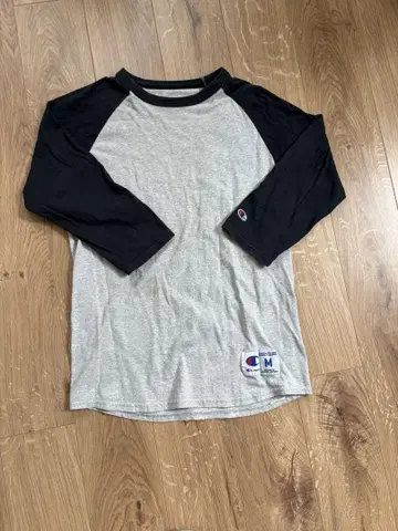 Champion 남성용 래글런 슬리브 T셔츠 M 사이즈