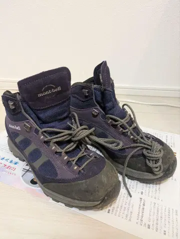 mont-bell 등산화 24.5cm 다크 퍼플
