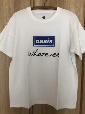 오아시스 Whatever 화이트 티셔츠