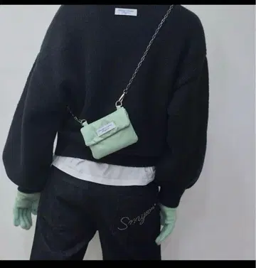 smyeon 체인 컴팩트 립 파우치