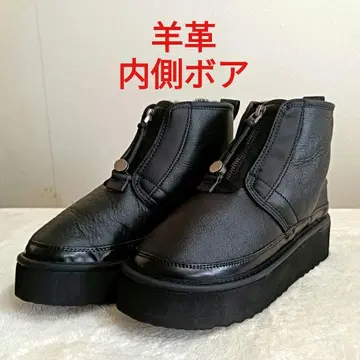nouer 통굽 지퍼 부츠