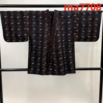 ma7708 기모노 코트 면 카스리 히팟리 코트 완성 겉옷 면 코트