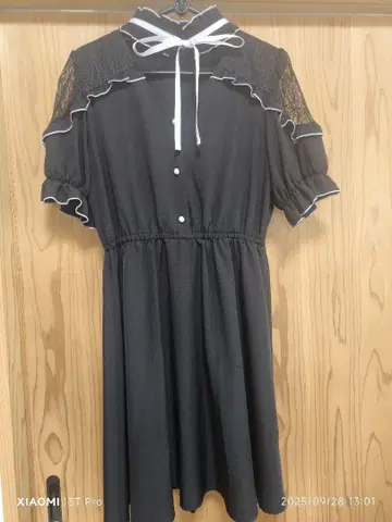 지뢰 양산 레이스 원피스