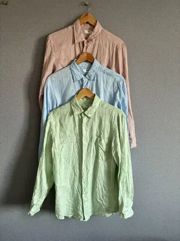 UNIQLO 프리미엄 린넨 셔츠 긴팔 3종 세트