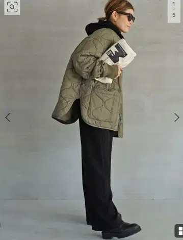 DEUXIEME CLASSE CALUX QUILTED JACKET 카키
