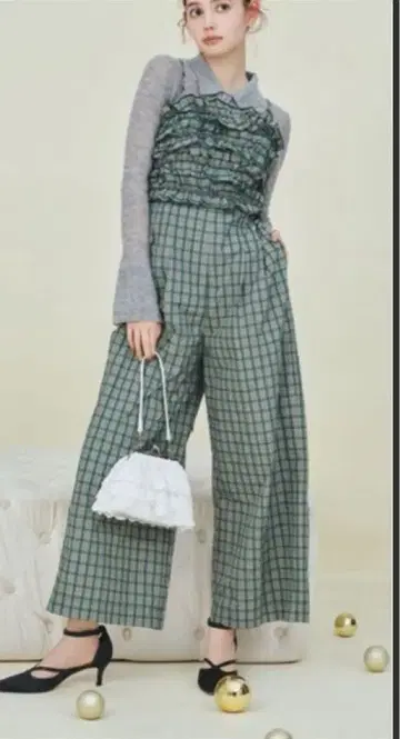 살로펫 오버롤 메니 프릴 살로펫 여성용 올인원