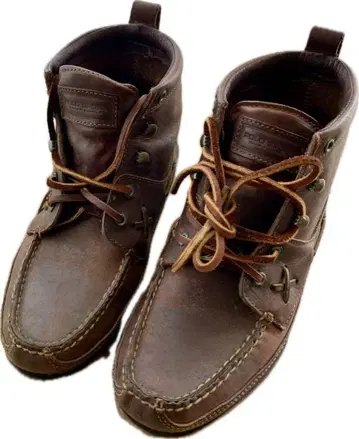 Polo Sport 브라운 가죽 부츠 26cm 랄프 로렌