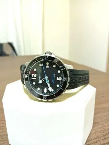 새상품급 티쏘 시스타 1000 자동 와인딩 다이버 손목시계