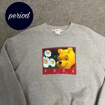 P2558 90년대~00년대 디즈니 곰돌이 푸 프린트 맨투맨