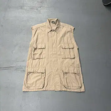 90s Rothco BDU 컷오프 밀리터리 자켓 베스트 베이지