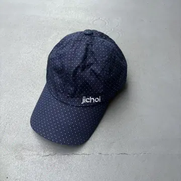 jichoi 지초이 한국 도트 올 패턴 로고 자수 캡 모자 여성용