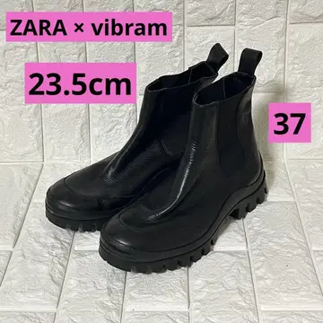 비브람 자라 블랙 사이드 고어 부츠 37 23.5cm 블랙