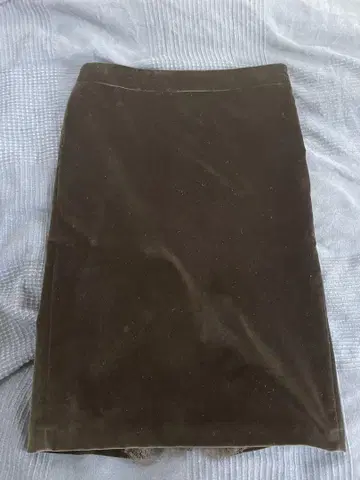 레드 발렌티노 벨로아 스커트 블랙