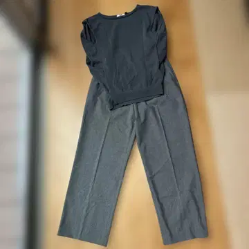 UNIQLO U 다크 그레이 셋업 L 사이즈