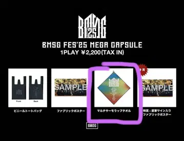 BMSG FES'25 MEGA CAPSULE 패브릭 포스터 캡슐