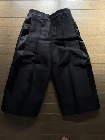 DSQUARED2 블랙 와이드 크롭 팬츠