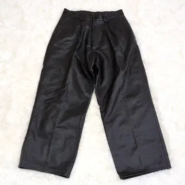 빈티지 소가죽 가죽 팬츠 90' 와이드 배기 펑크 그런지