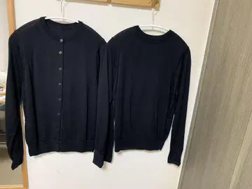무인 메리노울 워셔블 크루넥 스웨터 & 가디건