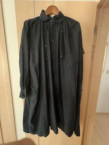 프렌치 빈티지 인디고 린넨 스모크