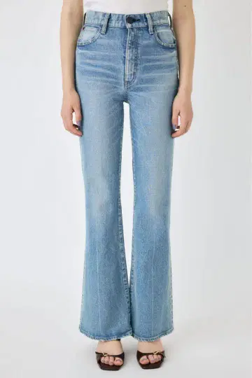 MOUSSY 라이트 블루 플레어 데님 25