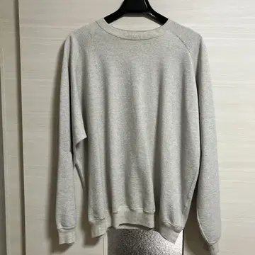 AURALEE 그레이 트레이닝복 래글런 슬리브