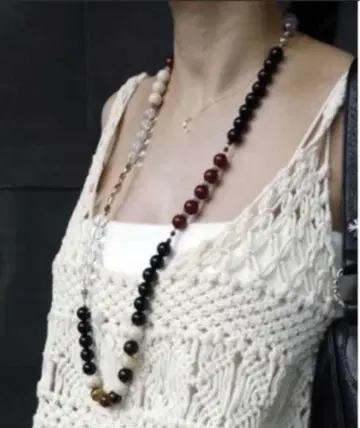 AMERI MEDI 3WAY JUMBLE STONE NECKLACE