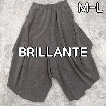새상품급 BRILLANTE 스웨트 팬츠 와이드 변형 그레이