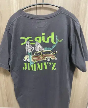 x-girl JIMMY'Z 다크 그레이 T셔츠 M