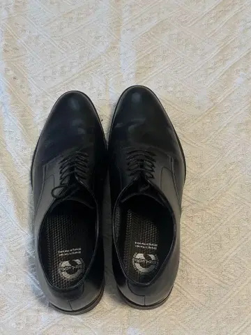 블랙 가죽 드레스 신발