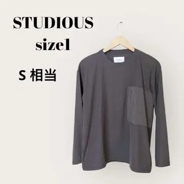 가을에 STUDIOUS(스테듀오스) 그레이 긴팔 T셔츠 1/S 상당