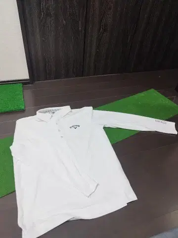 캘러웨이 긴팔 피케 셔츠 화이트 골프 남성 의류