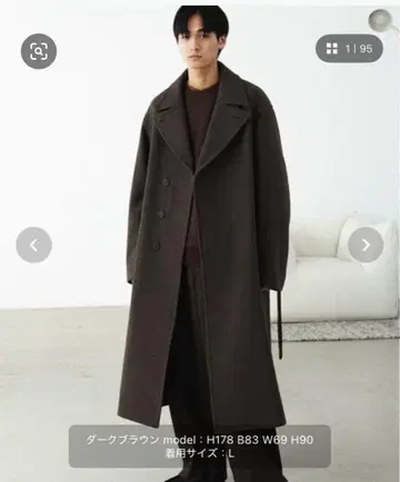 SMOOTH HERRINGBONE MAXI OVER COAT