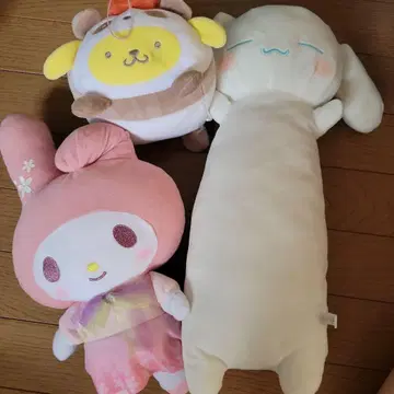 산리오 봉제 인형 세트