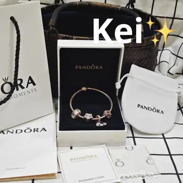 [ 새상품급 ] Pandora 로즈 골드 팔찌