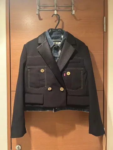 사카이 리바이스 Denim Matelasse Twill Jacket
